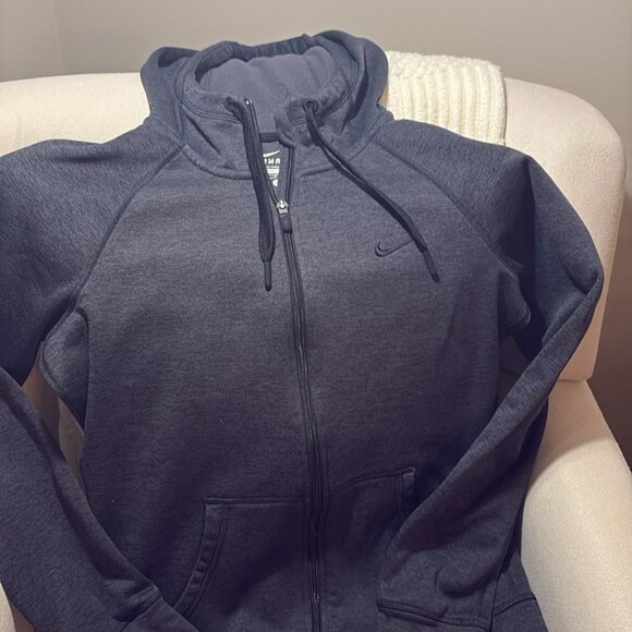 Nike Hoodie Sweatshirt Womens Therma Fit Full Zip KOTraining Running Black Small - Picture 6 of 6